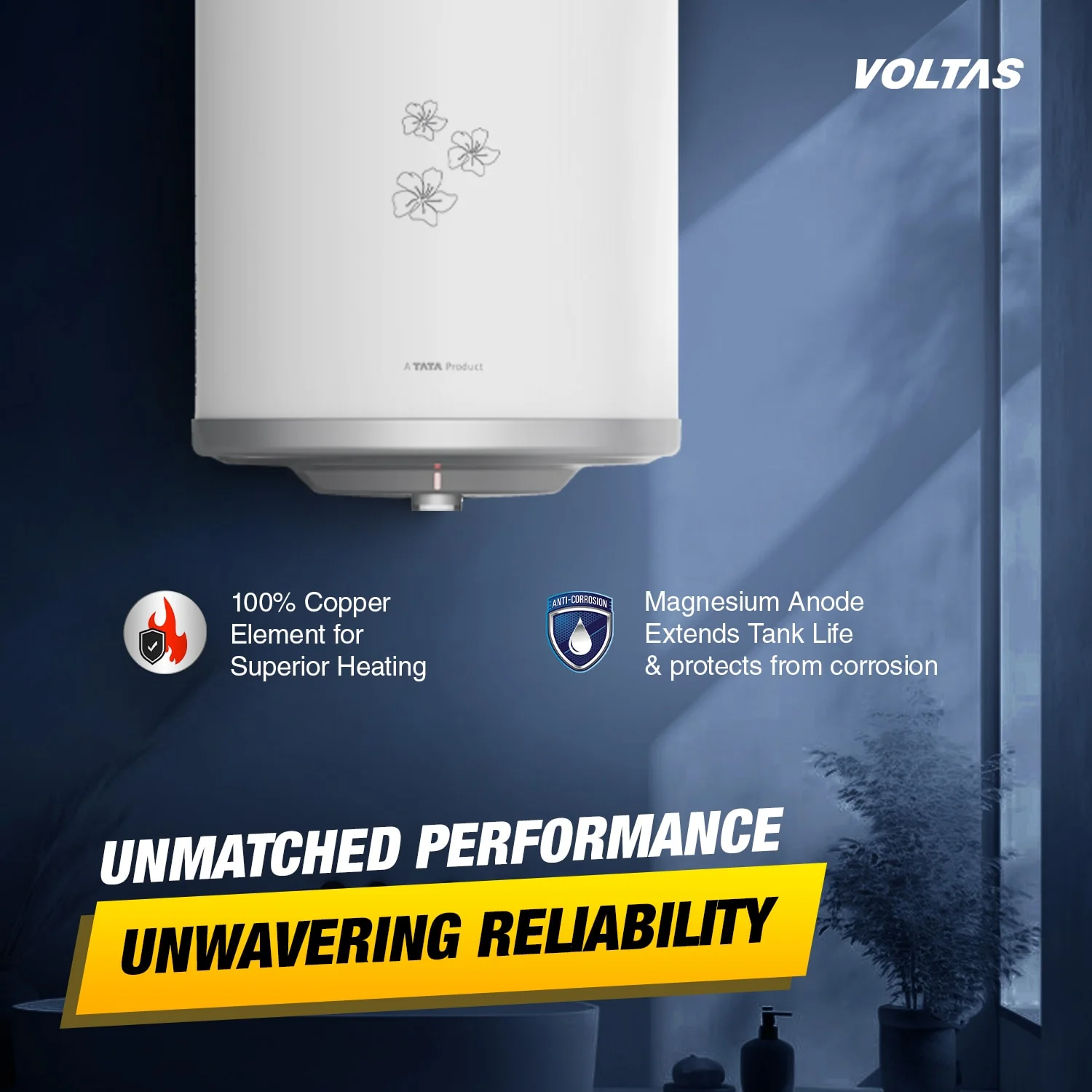 Voltas Aqua Prime 4 Star Water Heater - 25L (2000 W) - Image 5