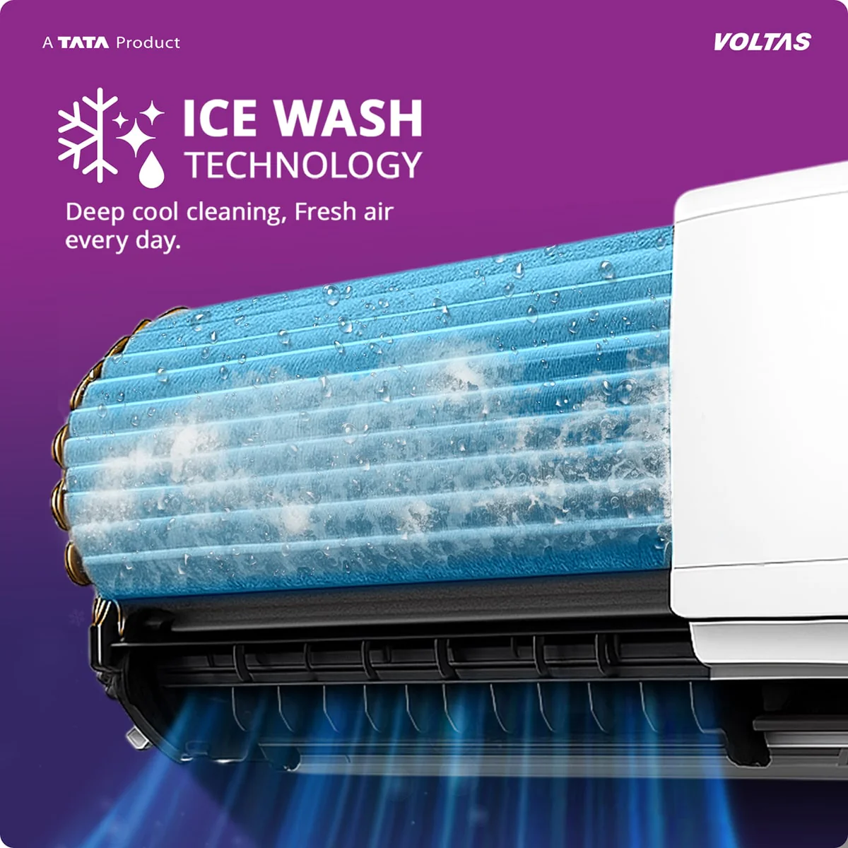 Voltas Split Air Conditioner, 1.5 Ton, 5 Star - 185INV Vertis AI Zest Gold - Image 13