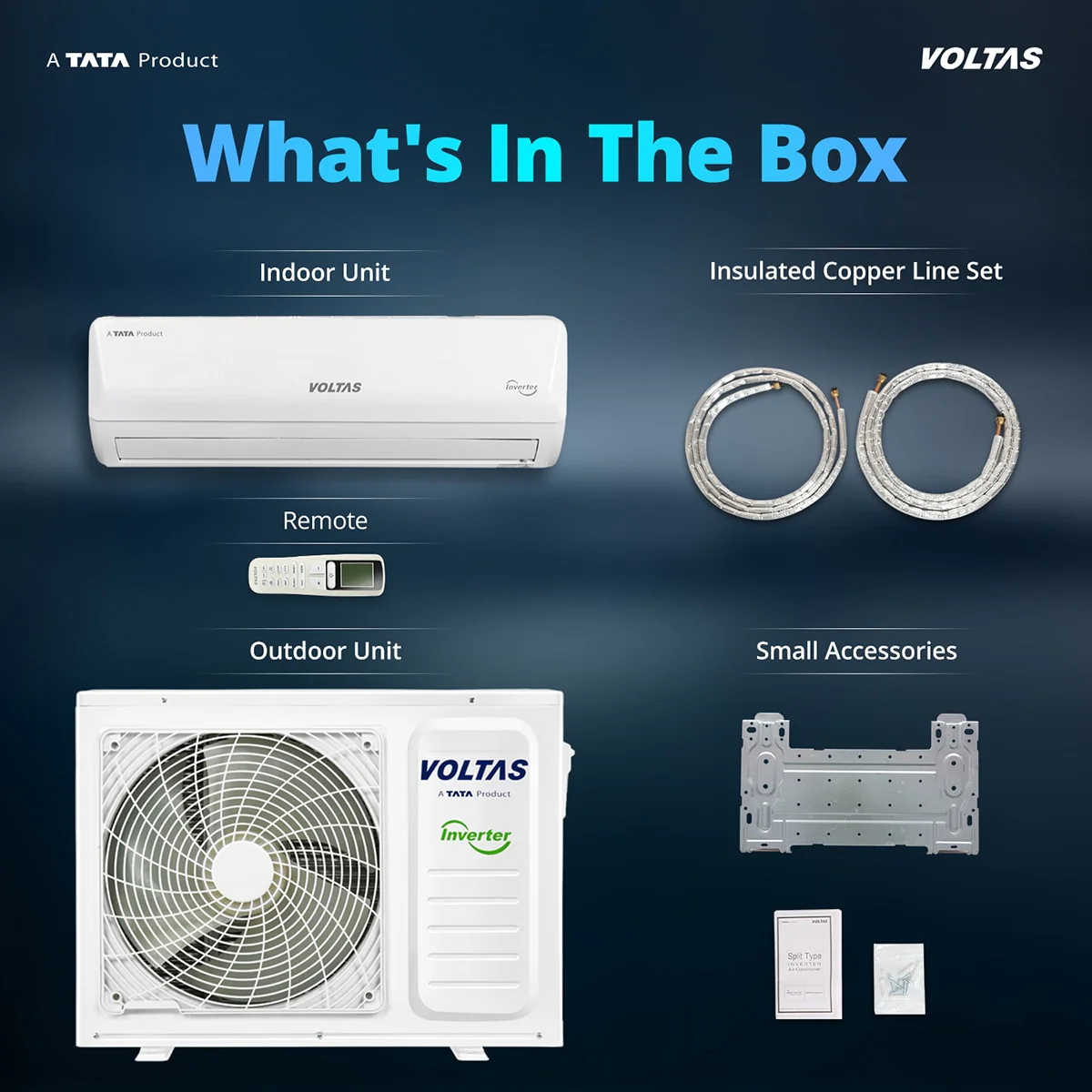 Voltas Split Air Conditioner, 1 Ton, 2 Star - 122FS Emerald - Image 15