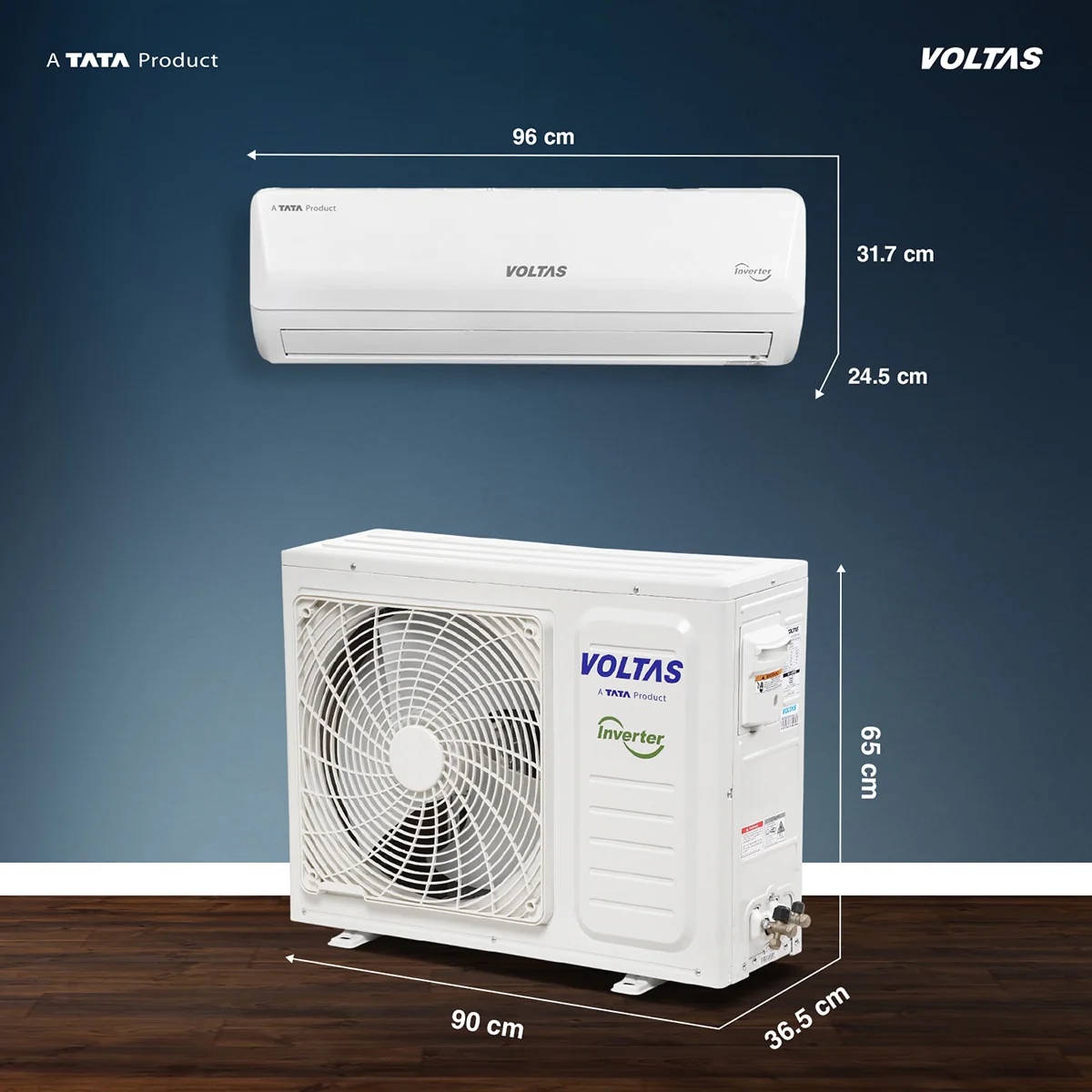 Voltas Split Inverter Air Conditioner, 1.5 Ton, 5 Star - 185INV Vectra Emerald - Image 4