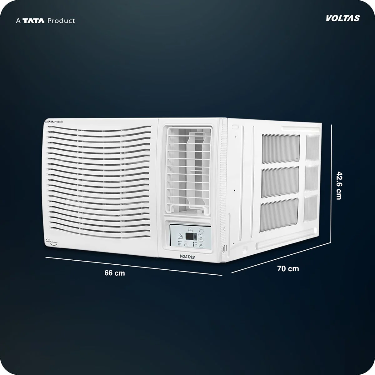 Voltas Window Air Conditioner, 1.5 Ton, 3 Star - 183FS Prism - Image 4