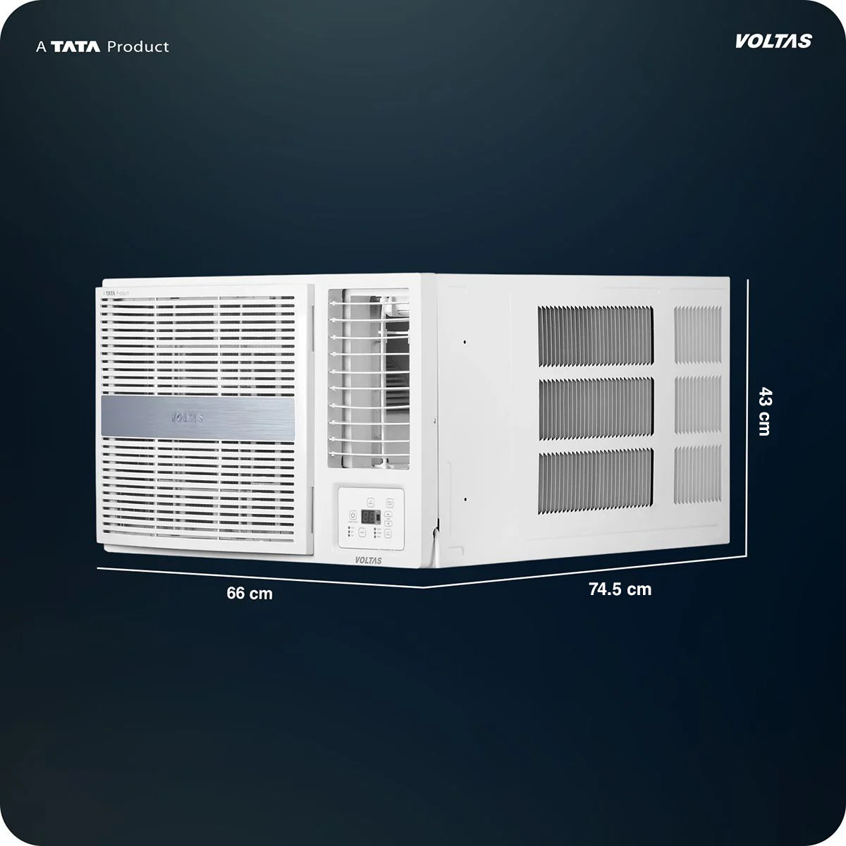 Voltas Window Air Conditioner, 1.5 Ton, 3 Star - 183INV Pearl - Image 4